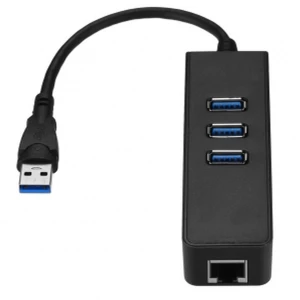 Adattatore Ethernet Gigabit RJ45 a 3 porte USB 3.0 per PC e Mac