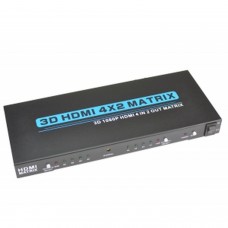 4 in 2 uscite HDMI Matrix Switch(4x2) Convertitore Splitter 3D 1080P + Adattatore di alimentazione PC COMPUTER & SAT TV  32.00 euro - satkit