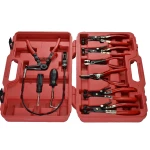 Detalle de alicates para abrazaderas de mangueras flexibles y de banda plana