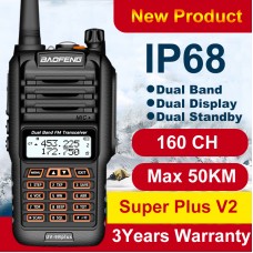 Baofeng UV9R Plus walkie-talkie a lungo raggio, radio ricetrasmittente a 160 canali, VHF, UHF, stazione radio UV9R Plus, ricetrasmettitore CB Ham HF, 50 km