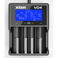 Xtar Mcvcvp124 Vc4 Caricabatterie Universale Con Lcd Per Batteria Agli Ioni Di Litio