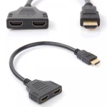Adattatore HDMI maschio a 2 uscite HDMI femmina splitter satkit