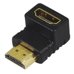 Adattatore HDMI maschio a HDMI femmina angolo 90º per connessioni compatte