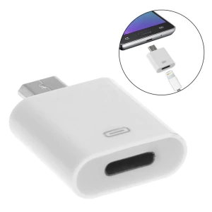 Adattatore Lightning femmina 8 pin a Micro USB maschio per Apple