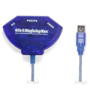 Adattatore controller PS2 Xbox GameCube per PC USB 3in1 Magic Joy Box