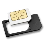 Adattatore MicroSIM a SIM nero flessibile per iPhone e iPad
