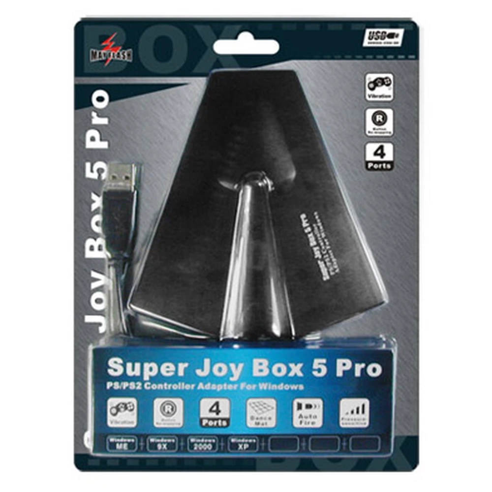 Adattatore Super Joybox 5 Pro PS2 a PC con 4 pad compatibile Windows