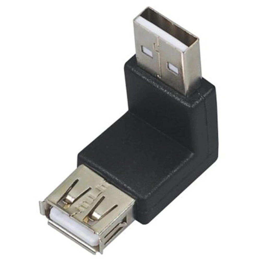Adattatore USB maschio a USB femmina angolo 90° per connessioni compatte e sicure