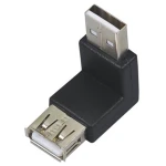 Adattatore USB maschio a USB femmina angolo 90° per connessioni compatte e sicure