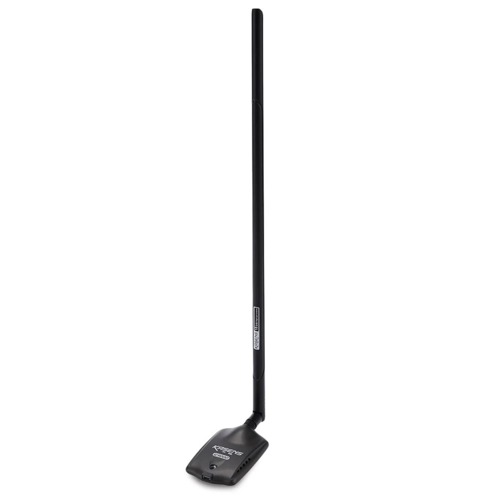 Vista frontal del adaptador USB Wifi Kasens G9000 con antena 18dbi