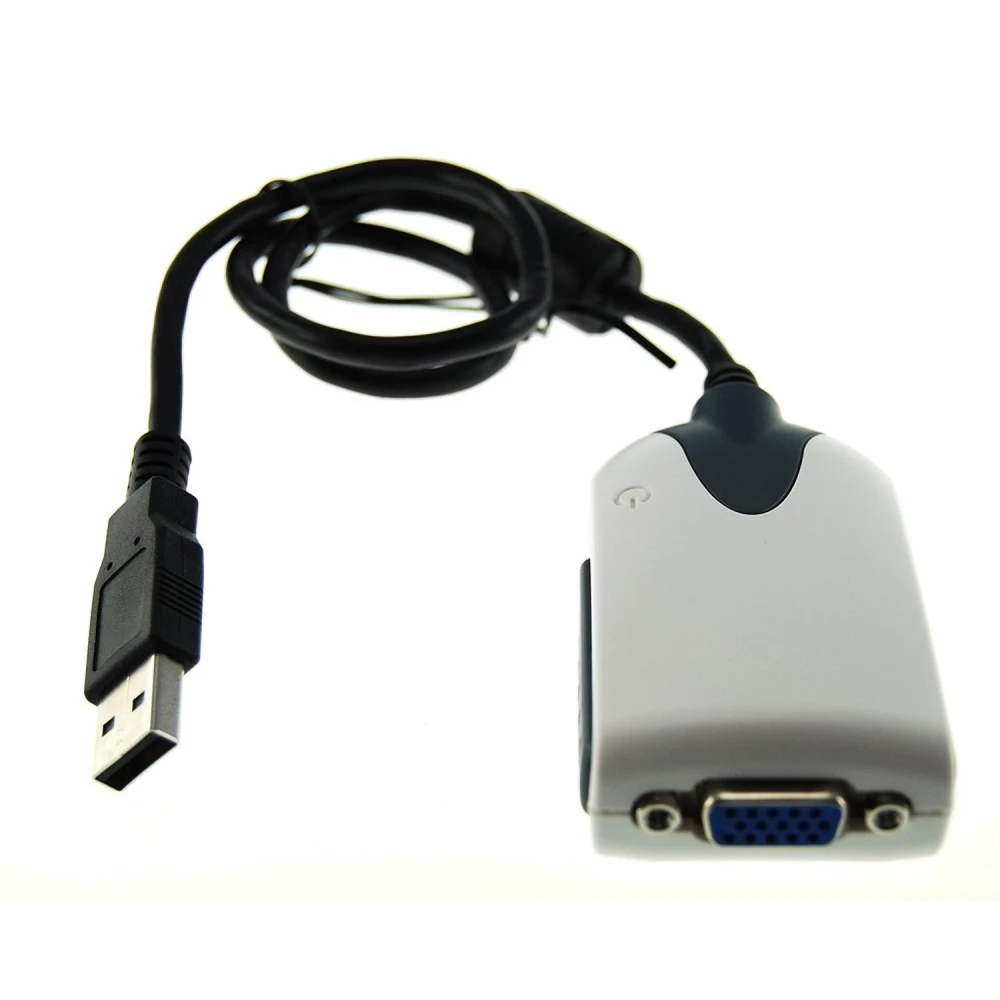 Adattatore VGA USB per monitor aggiuntivo compatibile con Windows e Linux