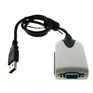 Adattatore VGA USB per monitor aggiuntivo compatibile con Windows e Linux