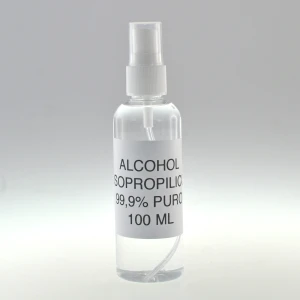 Alcol isopropilico 100 ml con vaporizzatore per pulizia e disinfezione
