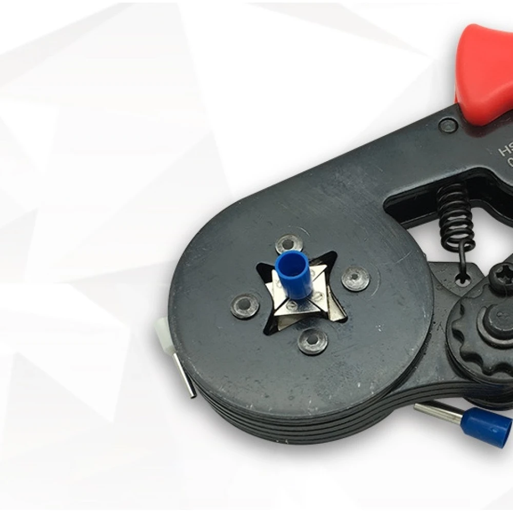 Pinza crimpatrice con terminali 0.25-10 mm² - Kit da 1200 pezzi