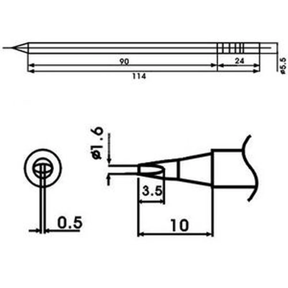 Aoyue LF-16D punta saldatore con resistenza inclusa - ricambio originale