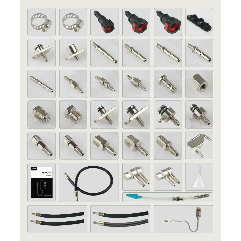 AUTOOL C100 pulitore iniettori benzina con adattatori auto