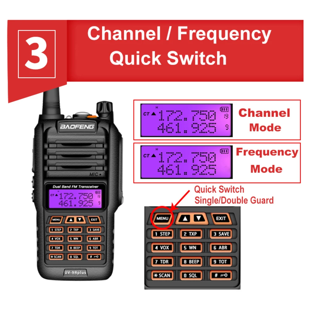 Baofeng UV9R Plus con programación vía PC y funciones avanzadas de comunicación