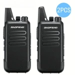 Baofeng Walkie Talkie T20 Ricaricabile - 2 Pezzi con Auricolari a Filo