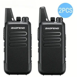 Baofeng Walkie Talkie T20 Ricaricabile - 2 Pezzi con Auricolari a Filo