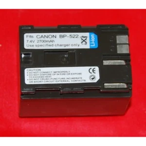 Batteria compatibile Canon BP-522 7,4V 2700mAh per videocamere Canon