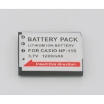 Batteria compatibile Casio CNP110 NP-110 per fotocamere digitali