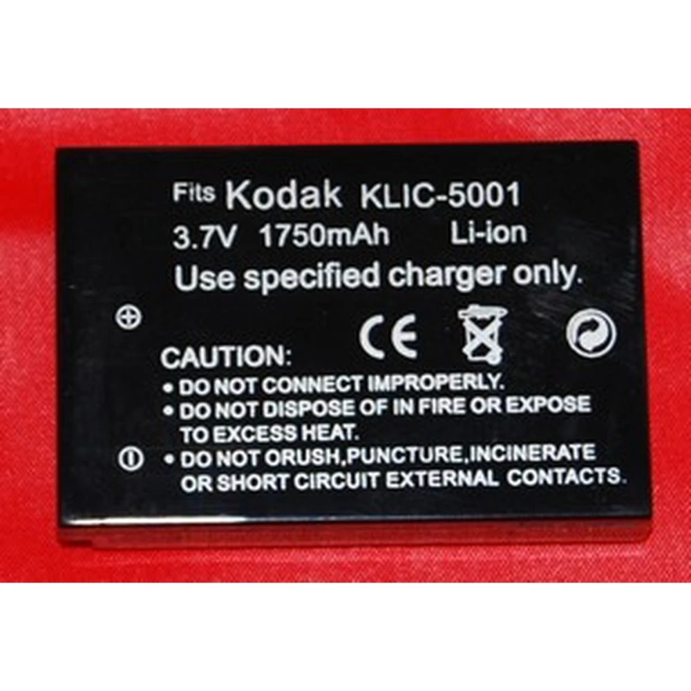 Batteria compatibile Kodak KLIC-5001 per fotocamere digitali e videocamere
