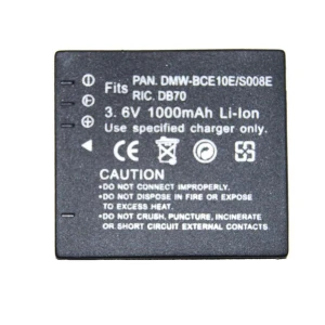 Batteria compatibile Panasonic CGA-008E/BCE10E per fotocamere digitali Panasonic