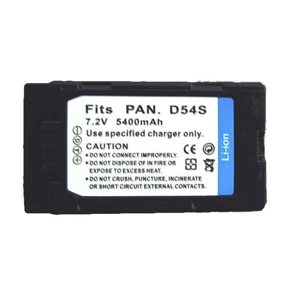 Batteria compatibile Panasonic CGP-D54 7.2V 5400mAh per videocamere Panasonic
