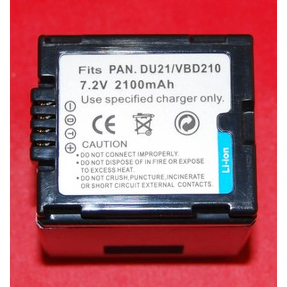 Batteria compatibile Panasonic DU21 VBD210 per fotocamere digitali