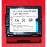 Batteria compatibile Panasonic DU21 VBD210 per fotocamere digitali