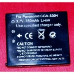 Batteria compatibile Panasonic S004 per fotocamere digitali e videocamere