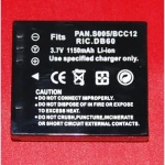 Batteria compatibile Panasonic S005 BCC12 per fotocamere digitali e videocamere