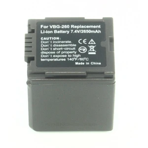 Batteria compatibile Panasonic VW-VBG260 per fotocamere e videocamere