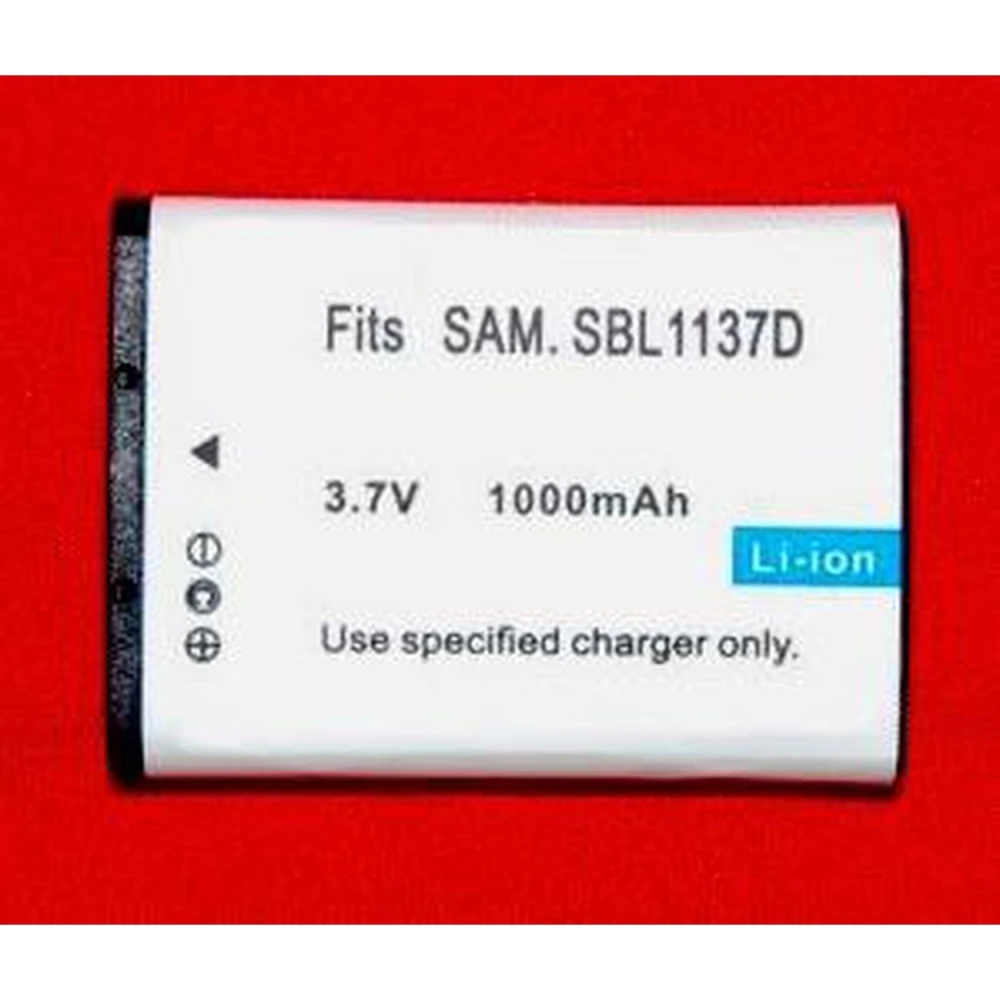 Batteria compatibile Samsung SB-1137D Li-Ion 7.4V 1000mAh per fotocamere