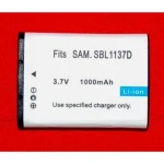 Batteria compatibile Samsung SB-1137D Li-Ion 7.4V 1000mAh per fotocamere