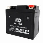 Batteria Moto AGM 12V 6Ah OUTDO HCZ7D-MF - Compatibile Yuasa YTZ7S-BS / GTZ7S / ETZ7S