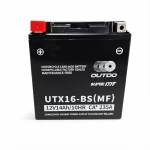 Batteria Moto AGM 12V 14Ah OUTDO UTX16-BS(MF) - Compatibile Yuasa YTX16-BS / GTX16-BS / ETX16-BS / 16-B