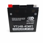 Batteria Moto AGM 12V 12Ah OUTDO YT14B-4(MF) - Compatibile Yuasa YT14B-BS / GT14B-BS / GT14B-4 / ETZ14B-BS / ET14B-4