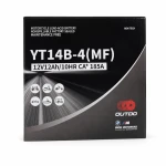 Batteria Moto AGM 12V 12Ah OUTDO YT14B-4(MF) - Compatibile Yuasa YT14B-BS / GT14B-BS / GT14B-4 / ETZ14B-BS / ET14B-4