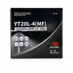 Batteria Moto AGM 12V 18Ah OUTDO YT20L-4(MF) - Compatibile Yuasa YTX20L-BS / GTX20L-BS / ETX20L-BS / Y50-N18L-A