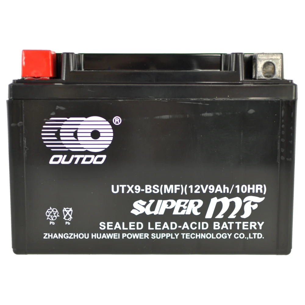 Batteria moto UTX9A YTX9-BS gel ad alte prestazioni e lunga durata
