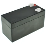 Batería Plomo SY1.3-12 recargable 12V 1.3Ah con terminales rojo y negro