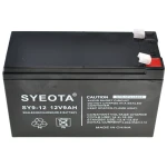 Batería Plomo SY9-12 recargable 12V9Ah para alarmas y juguetes con terminales visibles