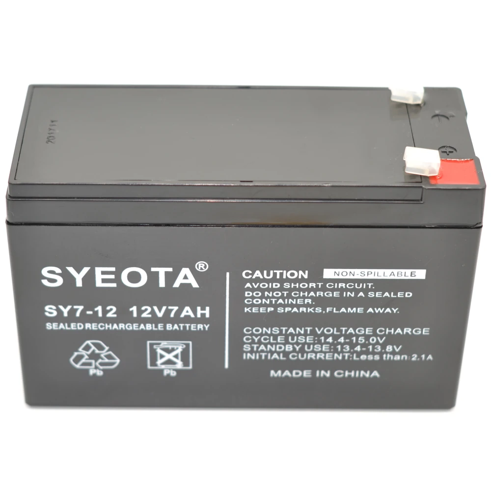 Batteria al piombo ricaricabile 12V 7Ah SY7-12 per allarmi, UPS e altro