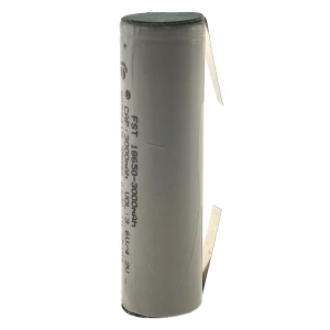 Batteria ricaricabile 18650 3000mAh con linguetta per saldare