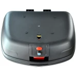 Bauletto moto 46 litri universale argento - per 2 caschi con serratura