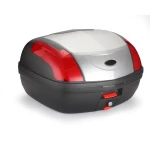 Bauletto moto 46 litri universale argento - per 2 caschi con serratura