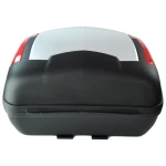 Bauletto moto 46 litri universale argento - per 2 caschi con serratura