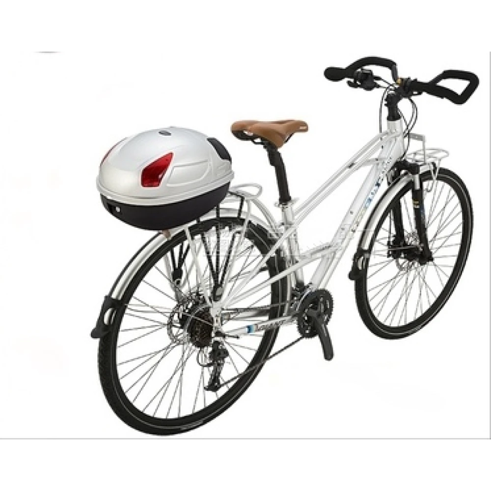 Bauletto portacasco bici 17L bianco JZH-818 per 1 casco
