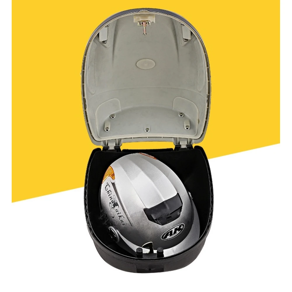 Bauletto portacasco bici 17L bianco JZH-818 per 1 casco